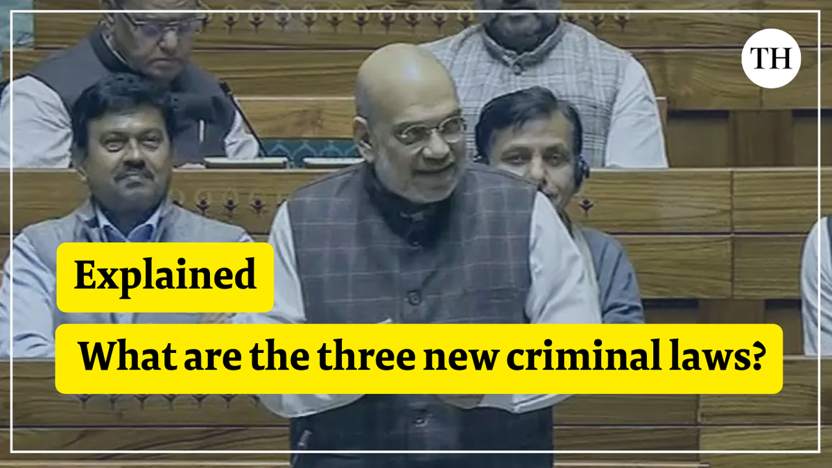 Watch: Explained: What are the three new criminal laws?